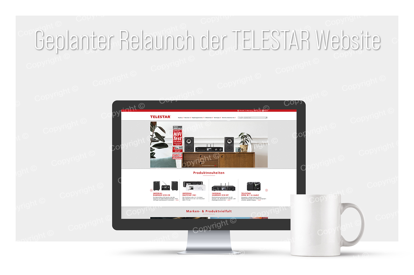 TELESTAR - Geplanter Relaunch für die Firmen-Website